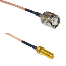 RG316 TNC MALE to RP-SMA Female Long RF Cable Rapid-SHIP LOT