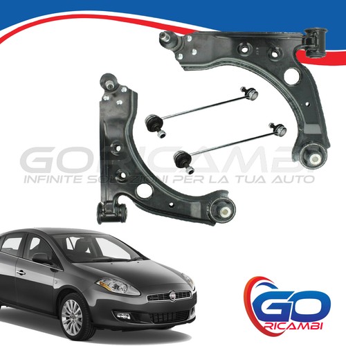 KIT 2 BRACCI BRACCETTI + BIELLETTE TIRANTI BARRA ANTERIORI FIAT BRAVO II 198 - Foto 1 di 4