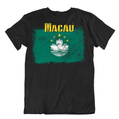 Macau Flagge T-Shirt Souvenir De Voyage Bluse Mode Macau Flagge Tshirt