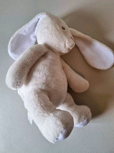Tesco Bunny Rabbit Soft Toy Cuddle & Love Comforter Cream White Approx 9” Seated - Picture 7 of 10