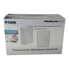 D-Link PowerLine AV+ Mini Adapter Starter Kit (DHP309AV) Sealed NIB