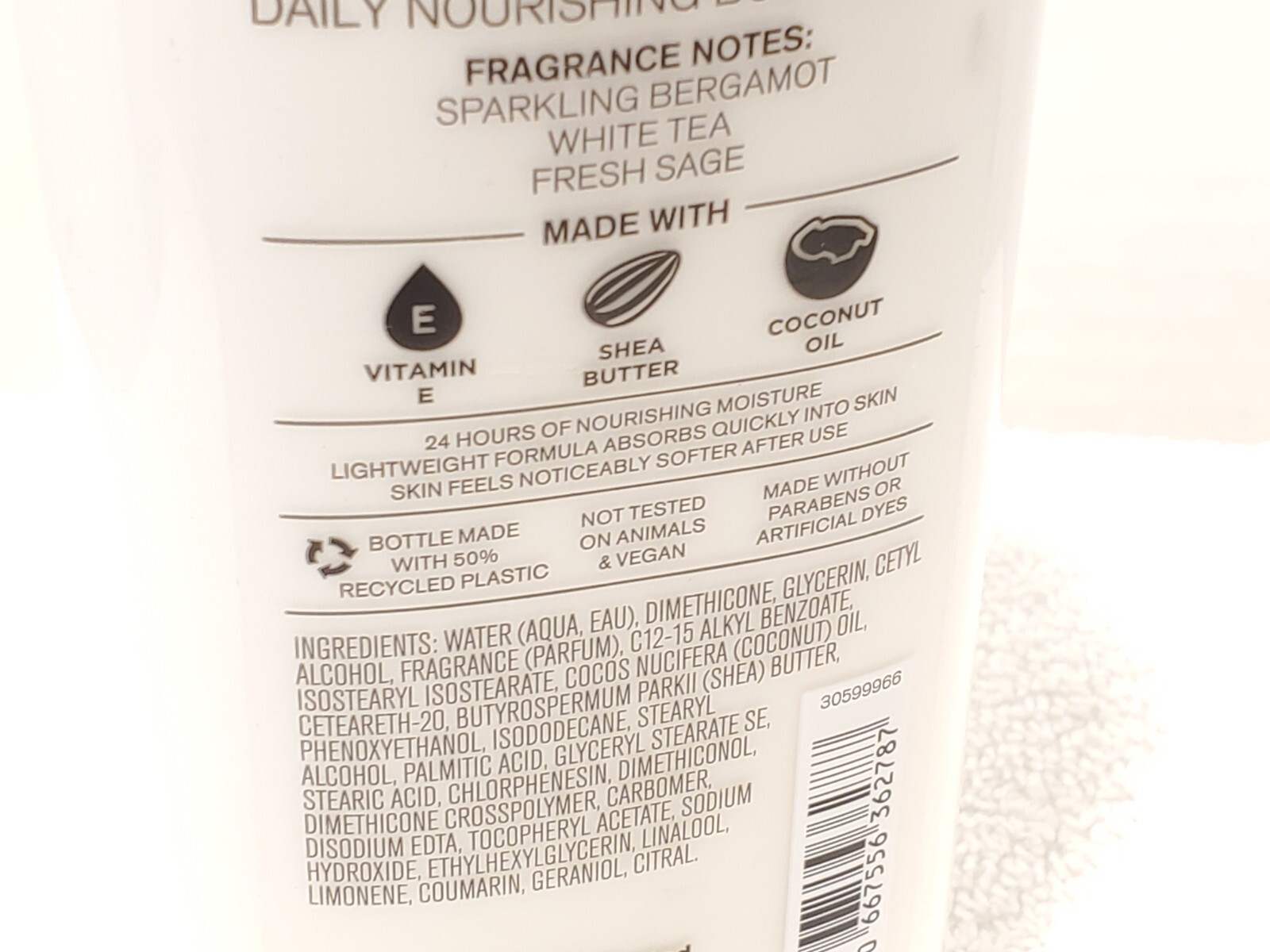 New Bath & Body Works White Tea Sage Body Lotion Cream 8 oz Shea Butter Coconut eBay