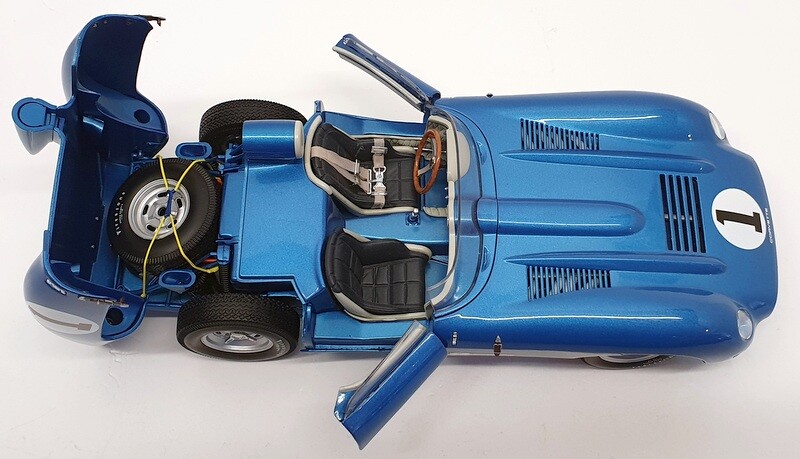 自動車 Autoart 1/18 Chevrolet corvette ss 1957 1/18 AUTOart 1957 Chevrolet Chevy Corvette SS (Blue) Diecast