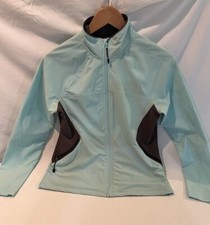 CHAMPION LADIES AQUA GREY SLIMMING VISUAL WIND BREAKER SPANDEX SZ S MINT