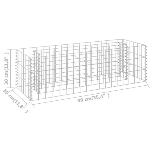 Gabion Raised Bed Basket Planter Outdoor Planter Pot Vegetable Flower Box - Picture 20 of 150