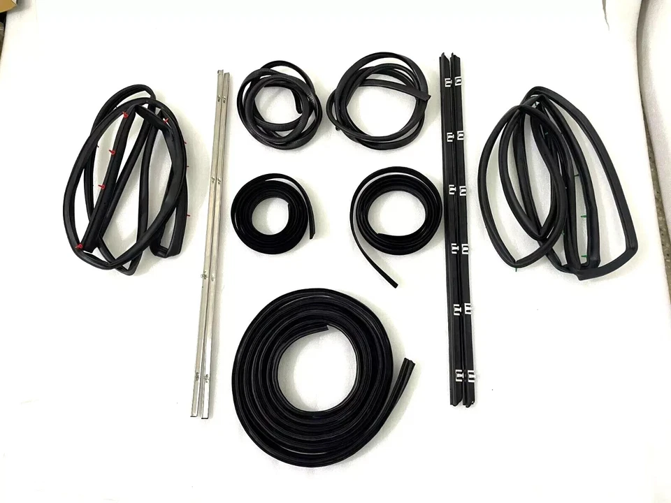 Suzuki Samurai SJ410 SJ413 puerta ventana moldura sello adorno bigote | ajuste Foto 3 de 4