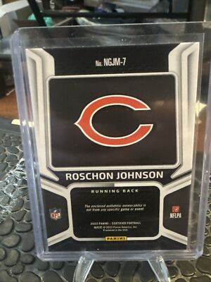 2023 Panini Certified Roschon Johnson RC New Generation Patch