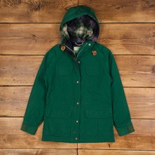 Vintage Eastern Mountain Sports Windbreaker Jacket S 80s Blanket Lined Hooded