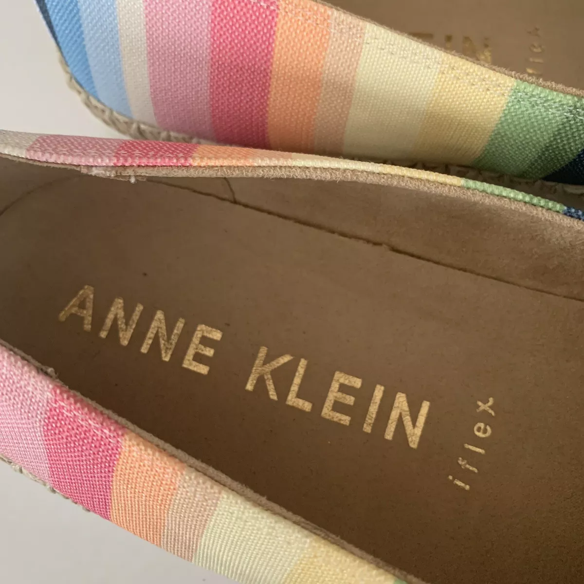 Anne Klein Women s Zetta Rainbow Slip on Sneaker Flats Loafers