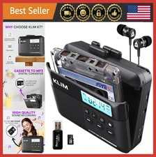 Cassette Tape Player MP3 Converter Portable Walkman w/ Mic Speaker SD Card