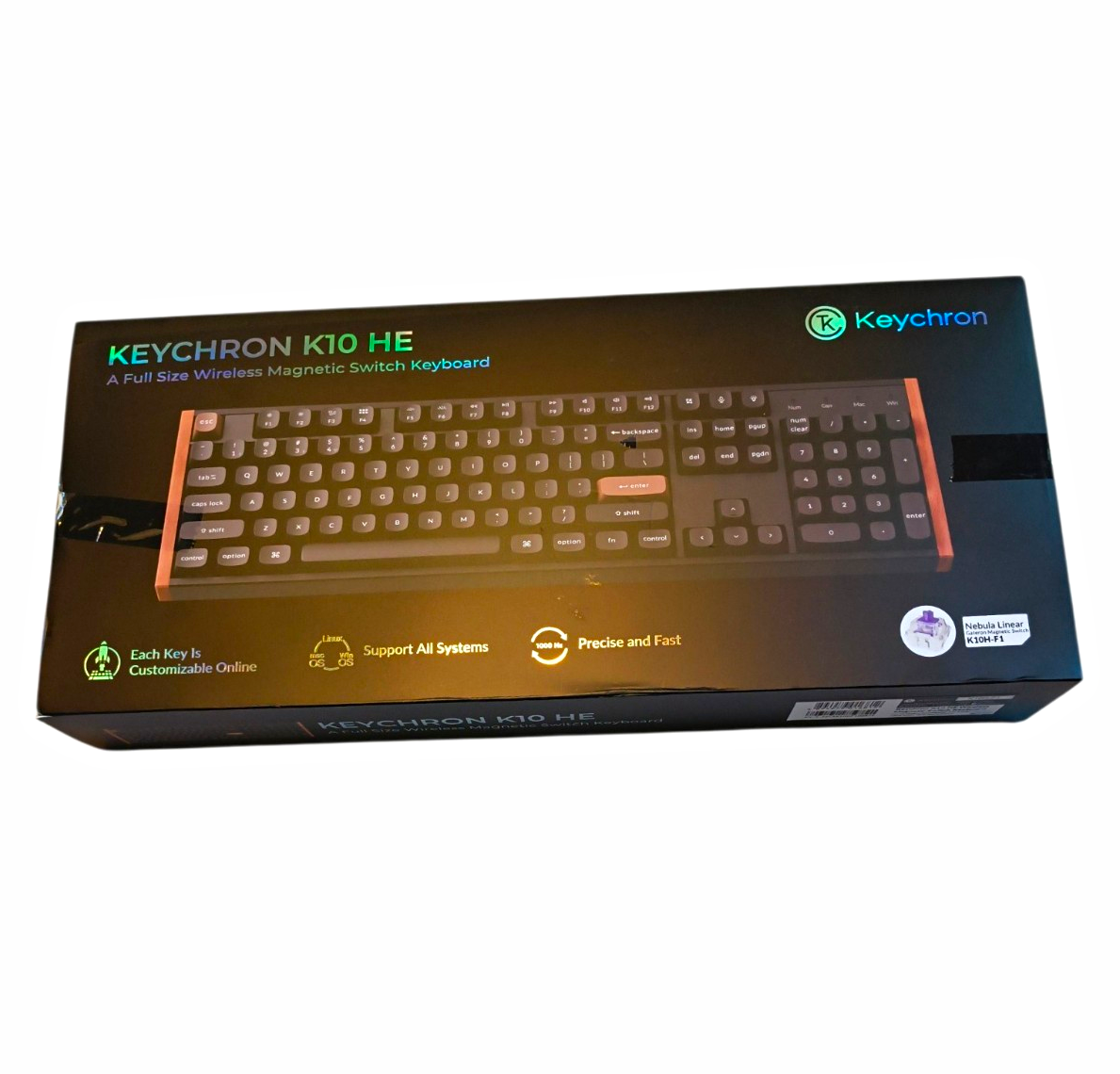Keychron K10 HE Full Size Wireless Magnetic Keyboard QWERTY English K10H-F1