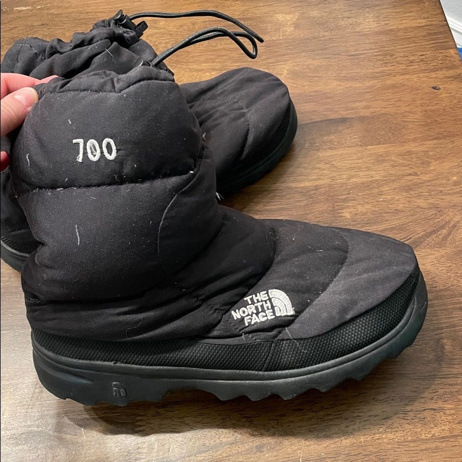 The North Face Black Nuptse 700 Down Puffer Snow Boots Size Men's 10 thumbnail 6