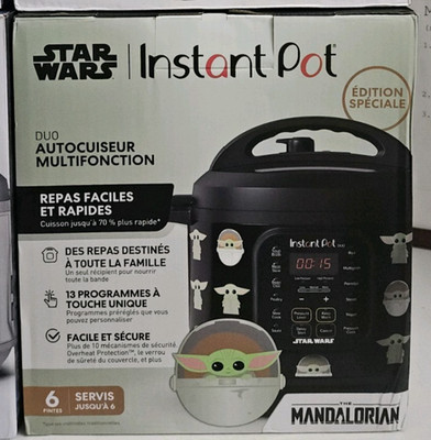 Instant Pot Star Wars BABY YODA Special Ed. Stainless Steel Pressure Cooker 6qT
