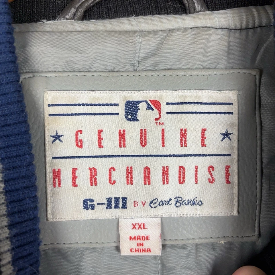 VTG New York Yankees Bomber Jacket G-III by Carl Banks MLB Men's XXL Baseball - Image 3 of 4