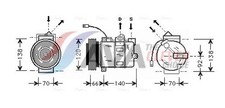 Kompressor Klimaanlage ** CLEVER FIT ** AVA Clever Choice AIAK150 für A6 AUDI VW