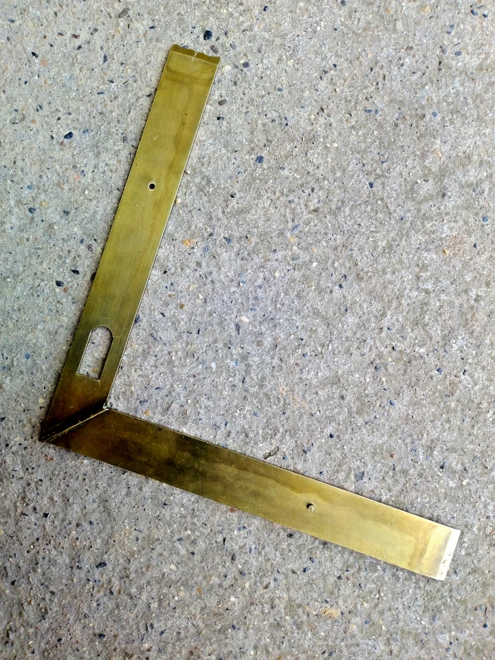 ANCIEN DEMI PIED DE ROY EQUERRE - ROCHETTE PARIS -OUTIL DE MESURE SCIENTIFIQUE- - Photo 3/4