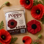 Red Flanders Felt Brooch UK NAVY ARMY RAF WW1 WW2