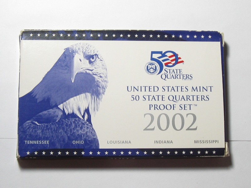 2002-S US 50 State Quarter CN-Clad Proof Set w/OGP & COA - #11310-7