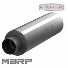 Mbrp 5 Inout 31 Length Universal Single Aluminum High Flow Muffler Gp220022