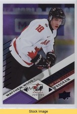 2024 Upper Deck Team Canada Juniors Purple Patterned Foilboard Matthew Wood READ