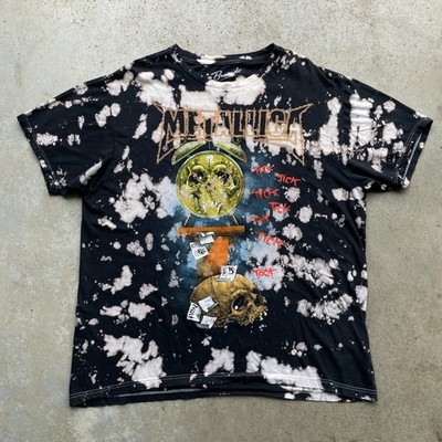Metallica 04  Life Is Pain Death Is Pain Tick Tock T-Shirt Acid Wash Size XL