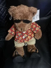 Paul Brent Burton & Burton Fib Teddy Bear Plush  13-14” Tags Sunglasses Tag
