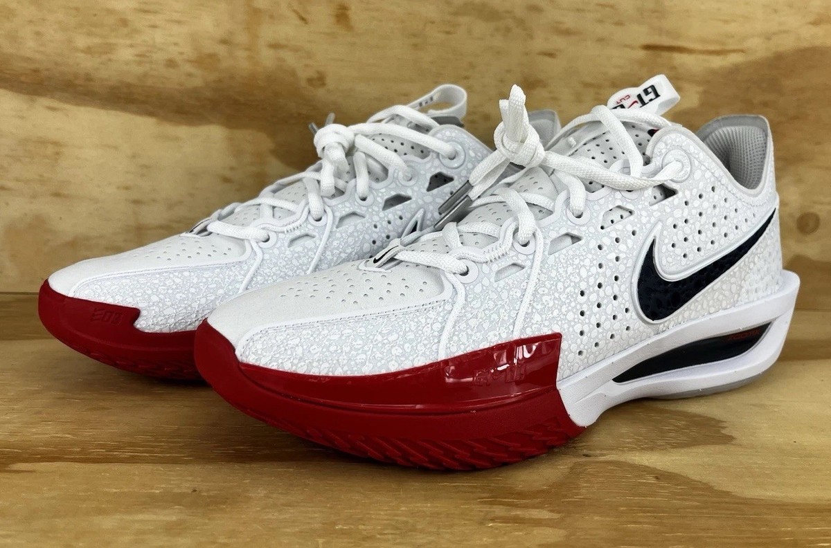 NIKE Air Zoom GT Cut 3 USA Basketball Shoe White Red Blue