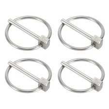 4Pcs Lynch Pin (5/32" x 1-3/8"(D x L), Silver) - Stainless Steel Lynch Pin Clip
