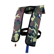 Automatic Inflatable Life Jacket|Life Vest for Adults|PFD Green Camouflage-639