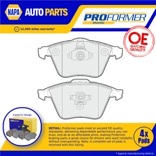 Brake Pads Set fits VOLVO C70 Mk2 2.0D Front 08 to 13 Proformer 30635328