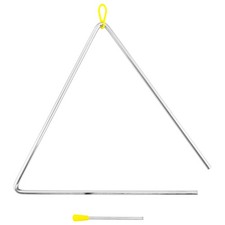 TIGER TRI28-MT 12" Triangle Instrument with Beater Heavy-duty Steel with Striker