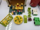 Vintage 1970's Fisher Price School house w/accessories & playground