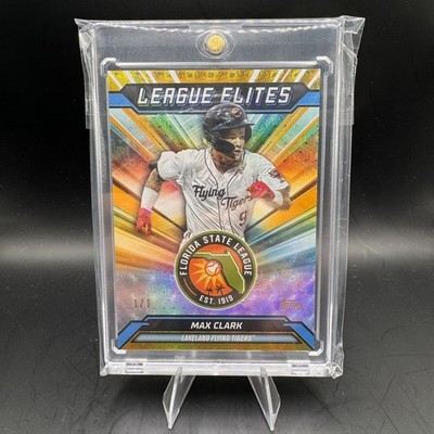 MAX CLARK 2025 TOPPS PRO DEBUT LEAGUE ELITES 1/1 FOILFRACTOR #LE-2 DETRIOT TIGER