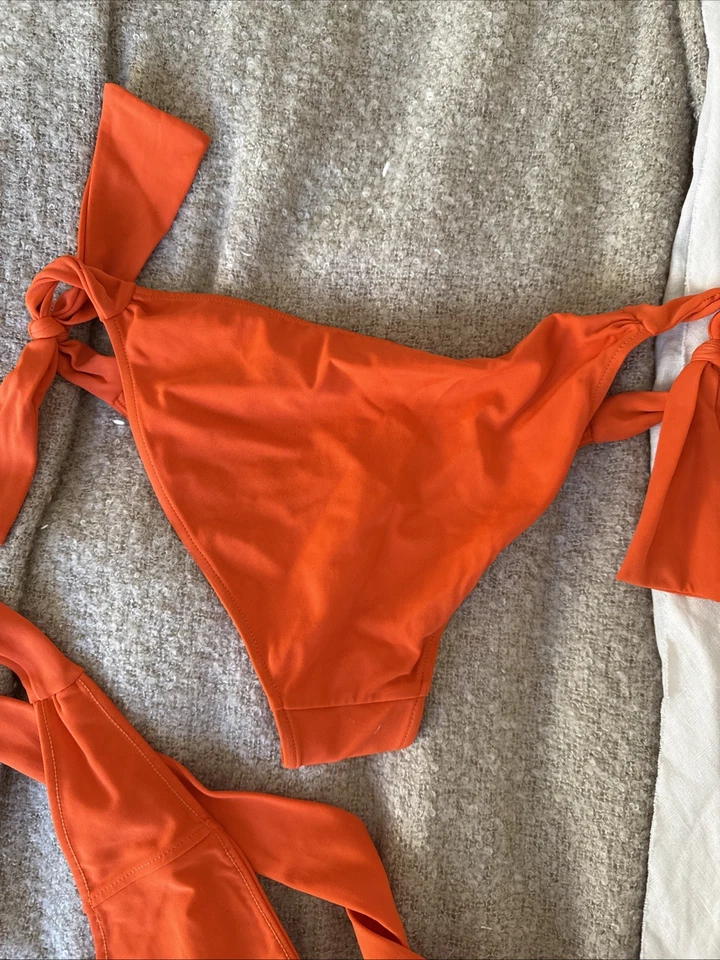 Rachel pally 橙色头巾比基尼 M 上衣 s 底部 — 第 4/4 张图片