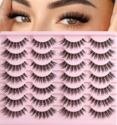 Lashes Wispy False Eyelashes Cat Eye Lash Strips Natural Fake Eyelash Mink Strip