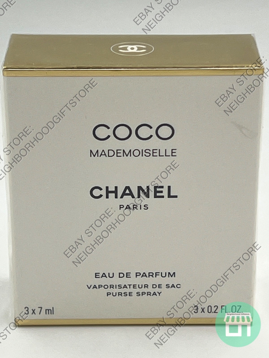 CHANEL COCO MADEMOISELLE Eau De Parfum 3 x 0.2fl.oz PURSE SPRAY