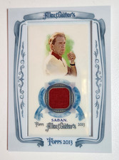 2013 Tops Allen & Ginter's The World's Champions Nick Saban Framed Mini Relic