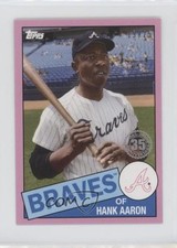 2020 Mini 1985 Topps 35th Anniversary Pink 19/25 Hank Aaron #85-9 HOF 09dw