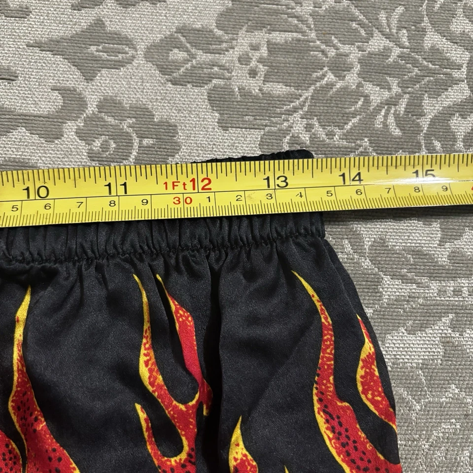 Calzoncillos boxer vintage 100 % seda Flames Fire  Foto 3 de 3