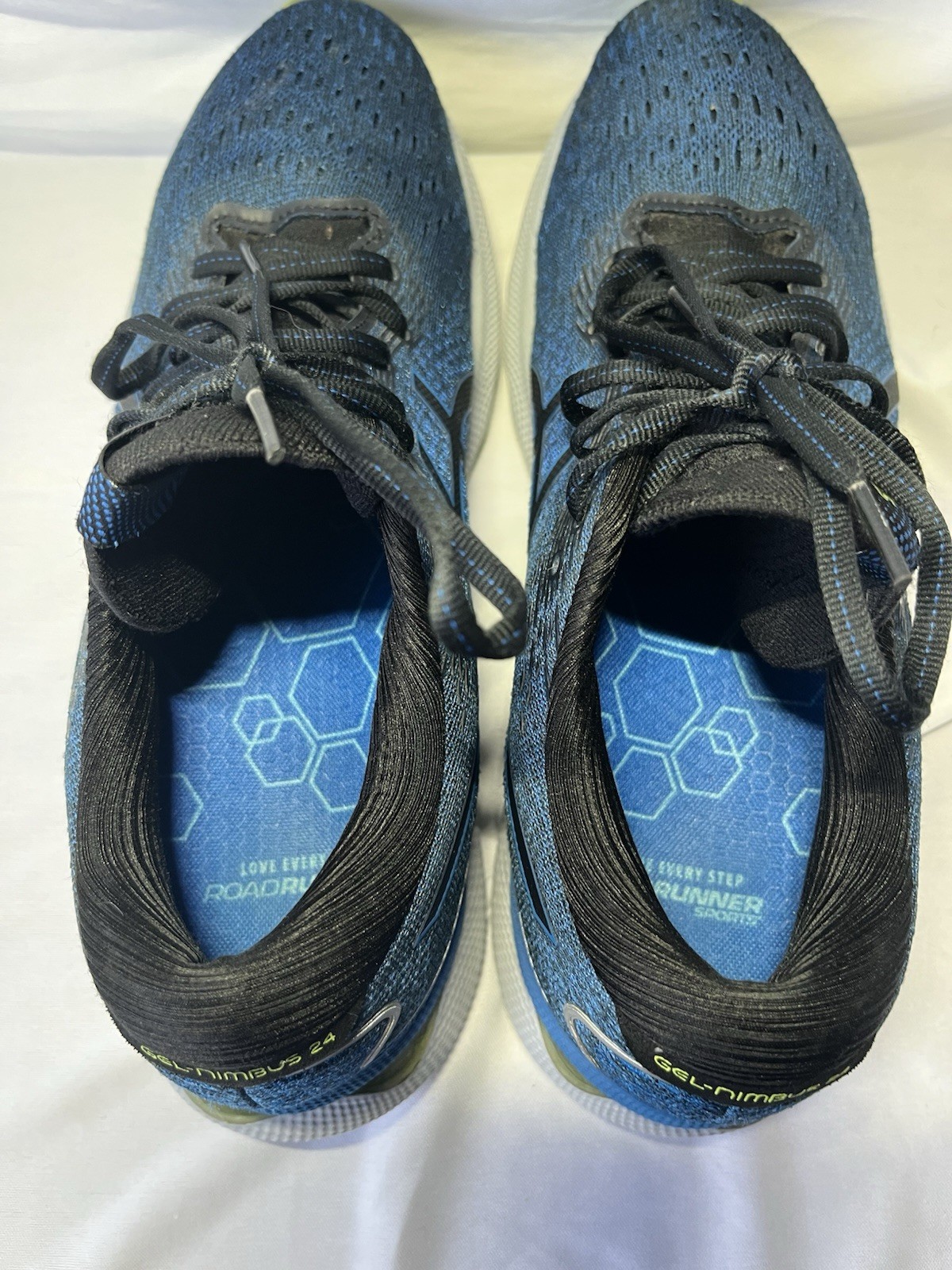 ASICS Gel-Nimbus 24 Men's Running Shoes Blue Black Yellow FF Blast+ Mesh 8.5 thumbnail 6