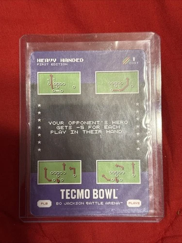 Bo Jackson’s Battle Arena Tecmo Bowl Play 8 SSP Heavy Handed 1st Edition