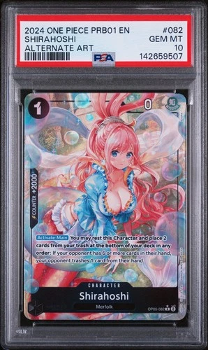 Shirahoshi OP05-082 THE BEST (PRB01) (Alternate Art) PSA 10