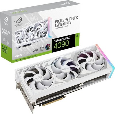 ASUS ROG Strix GeForce RTX 4090 24GB GDDR6X White OC Edition Gaming Graphics