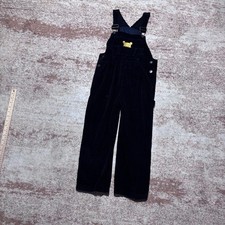 Vintage 2000s Disney Winnie the Pooh Corduroy Overalls Kids Size 8 Waist: 14