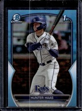 Hunter Haas 2023 Bowman Draft Chrome #BDC-160 Sky Blue Refractor