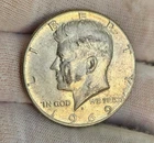 1969-D Kennedy 40% Silver Half Dollar Denver Mint USA Collector Coin TONER!