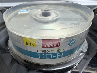 25 pack Maxwell Max Data CD-R 700mb 80min 48x NEW SEALED