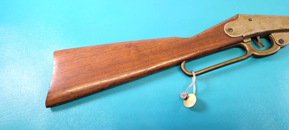 RARO Rifle de Aire Níquel Margarita Modelo B 1000 Disparos BB 2ª Var. & Provenance c. 1910 Foto 2 de 4