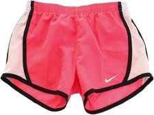 Nike Kids Dri FIT Woven Athletic Shorts Toddler Little Girls 4 Racer Pink Black