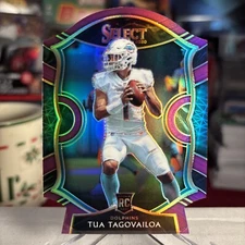 2020 Panini Select Tua Tagovailoa RARE Purple Prizm Rookie RC SSP ⭐️ MINT